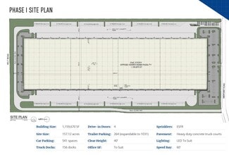 1001 Midpoint Rd, Minooka, IL à louer Plan de site– Image 1 sur 2