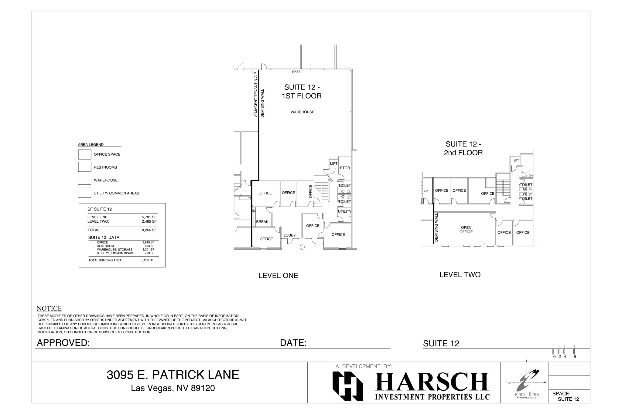 3035 E Patrick Ln, Las Vegas, NV à louer Plan de site– Image 1 sur 1