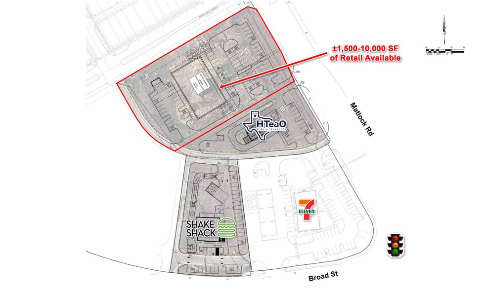 NWC of Matlock Rd & Broad St, Mansfield, TX à louer - Plan de site – Image 2 sur 3