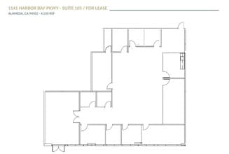 1310-1430 Harbor Bay Pky, Alameda, CA à louer Plan d’étage– Image 1 sur 1