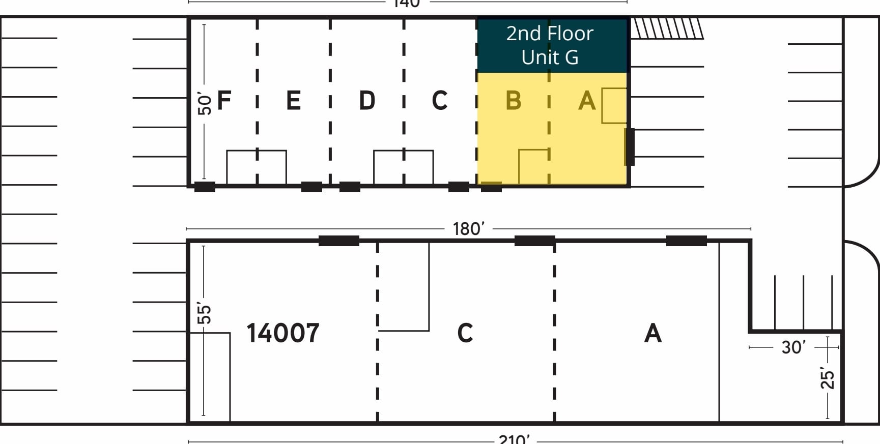 14005-14009 Crenshaw Blvd, Hawthorne, CA à louer Plan d’étage– Image 1 sur 3