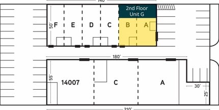 14005-14009 Crenshaw Blvd, Hawthorne, CA à louer Plan d’étage– Image 1 sur 3