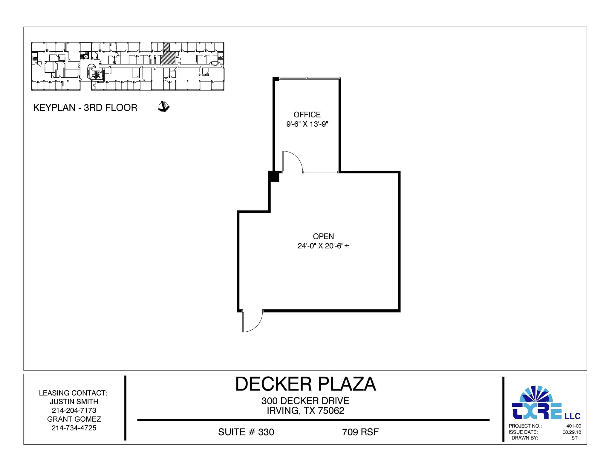 300 Decker Dr, Irving, TX à louer Plan d’étage– Image 1 sur 1