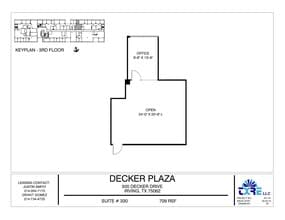 300 Decker Dr, Irving, TX à louer Plan d’étage– Image 1 sur 1