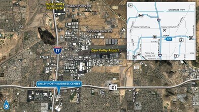 2401 W Behrend Dr, Phoenix, AZ - Vue aérienne vue de carte