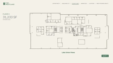 1101 Westlake Ave N, Seattle, WA à louer Plan d’étage– Image 1 sur 1