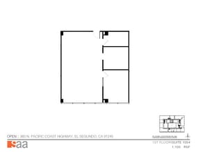 300 N Pacific Coast Hwy, El Segundo, CA à louer Plan d’étage– Image 1 sur 1