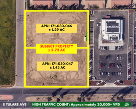 1 E Tulare Ave, Tulare, CA - VUE AÉRIENNE  vue de carte - Image1