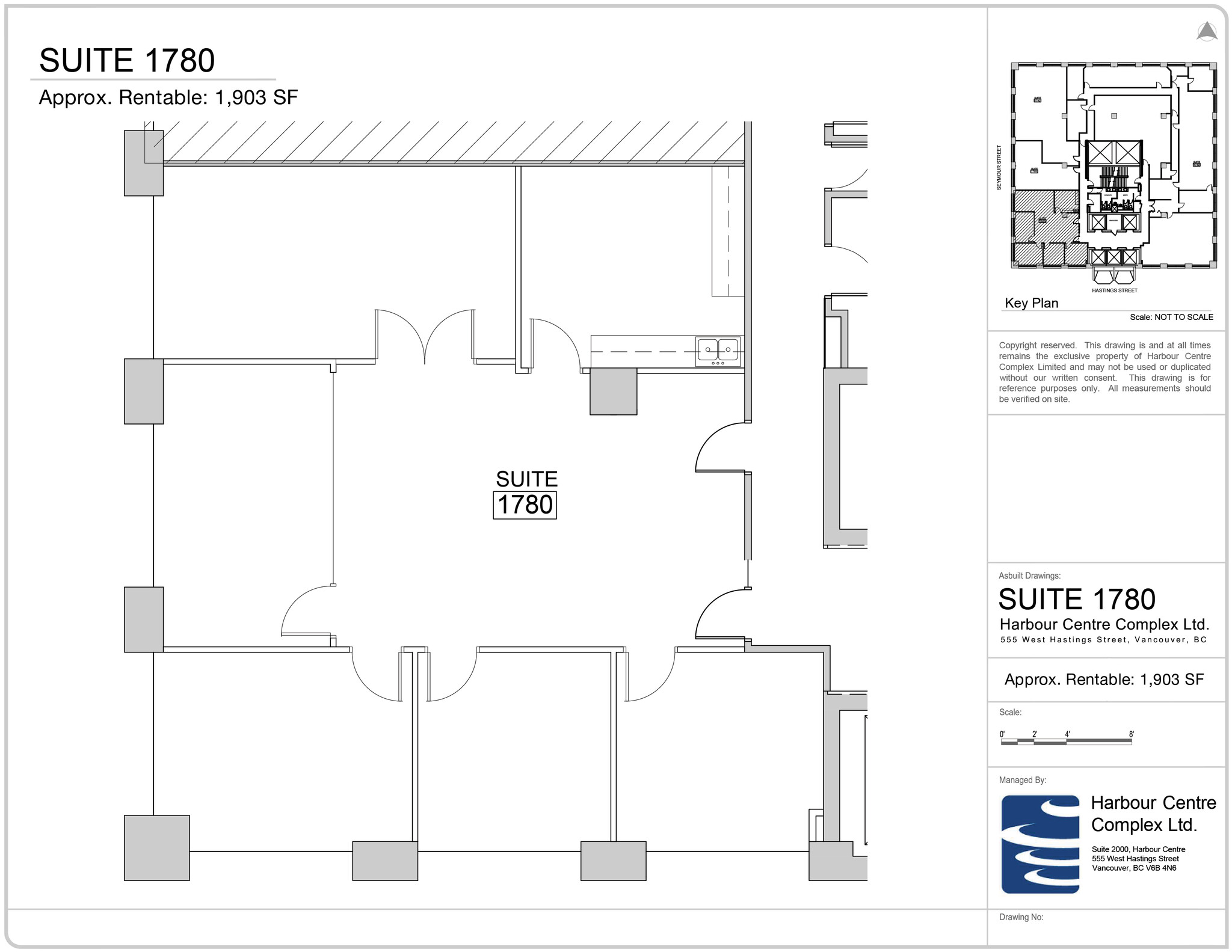 555 W Hastings St, Vancouver, BC à louer Plan d’étage– Image 1 sur 1