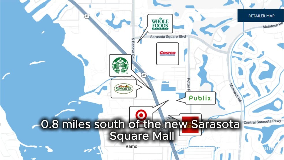 8660 S Tamiami Trl, Sarasota, FL à vendre - Vidéo sur l’annonce professionnelle – Image 2 sur 31
