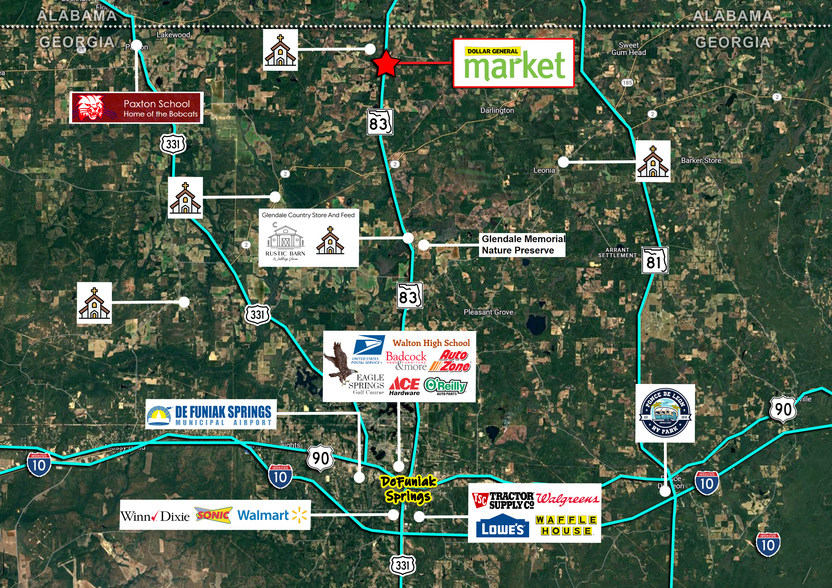 FL 83, Defuniak Springs, FL à vendre - Aérien – Image 3 sur 3