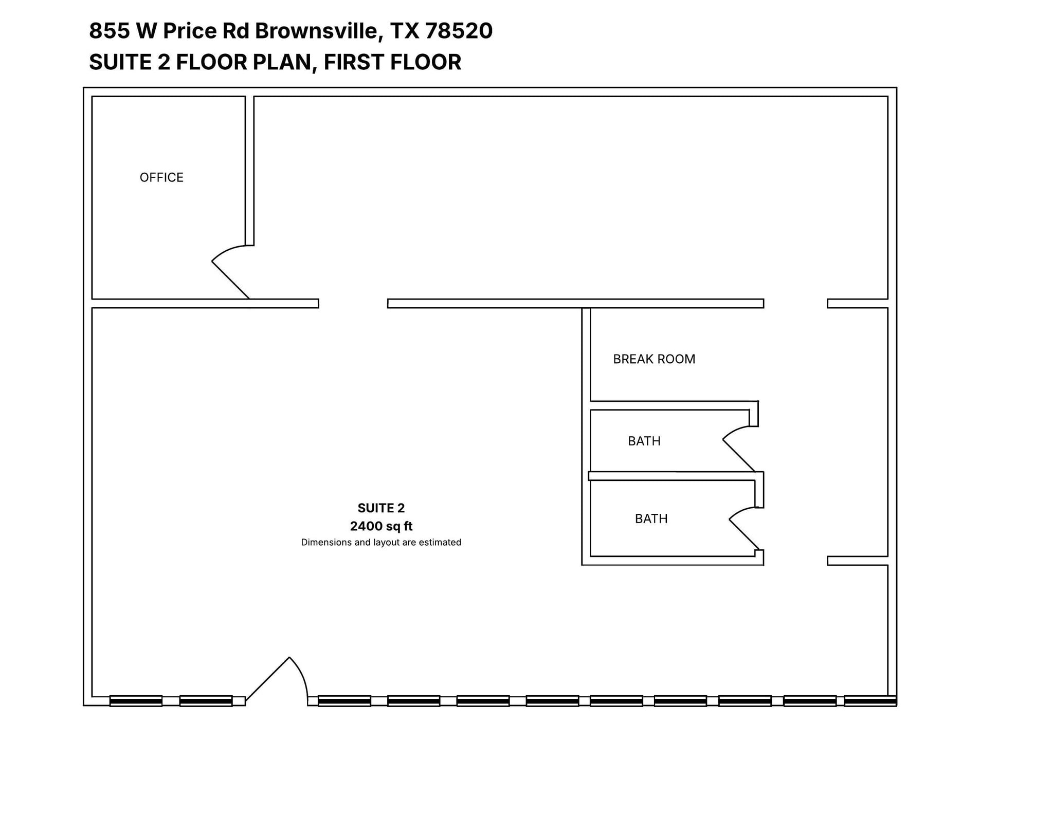 855 W Price Rd, Brownsville, TX à louer Plan d’étage– Image 1 sur 6