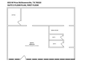 855 W Price Rd, Brownsville, TX à louer Plan d’étage– Image 1 sur 6