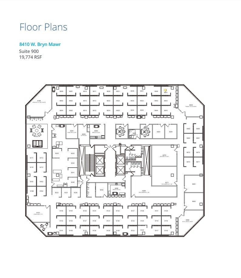 8410 W Bryn Mawr Ave, Chicago, IL à louer Plan d’étage– Image 1 sur 1