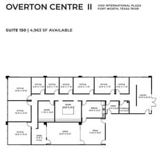 4150 International Plz, Fort Worth, TX à louer Plan d’étage– Image 1 sur 1