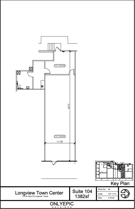 313-323 N Spur 63, Longview, TX à vendre Plan d’étage– Image 1 sur 1
