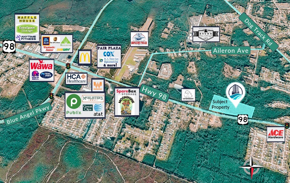 10000 Blk U.S. 98 W Hwy, Pensacola, FL à vendre - Aérien – Image 2 sur 6