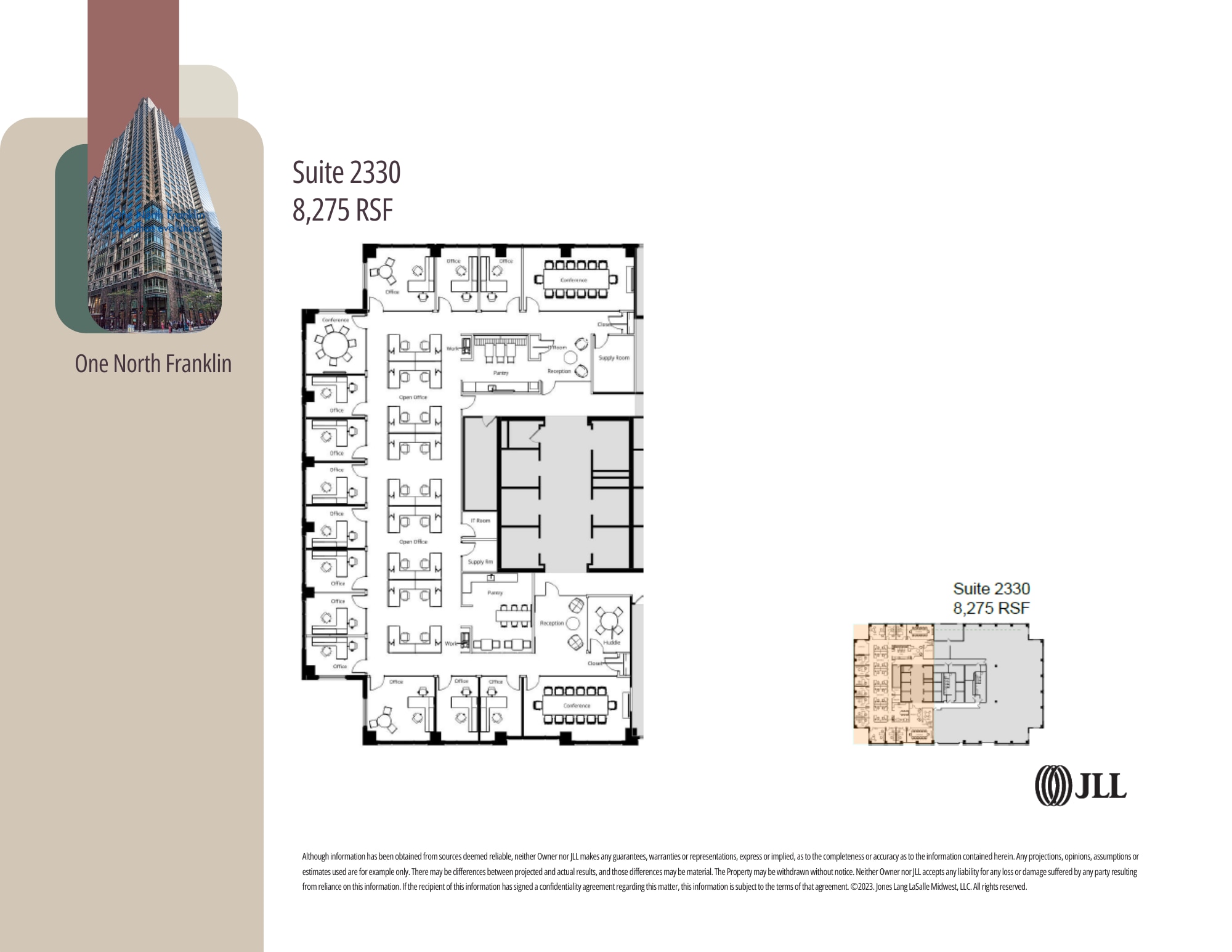 1 N Franklin St, Chicago, IL à louer Plan d’étage– Image 1 sur 3