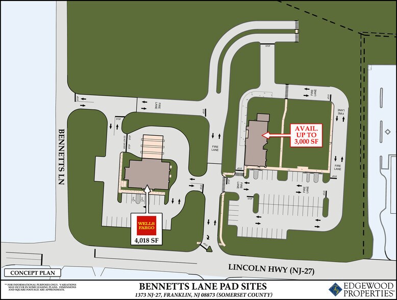 1373 NJ-27, Somerset, NJ à louer - Plan de site – Image 2 sur 6