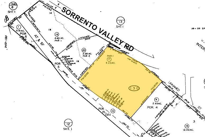 10220 Sorrento Valley Rd, San Diego, CA à louer - Plan cadastral – Image 2 sur 5