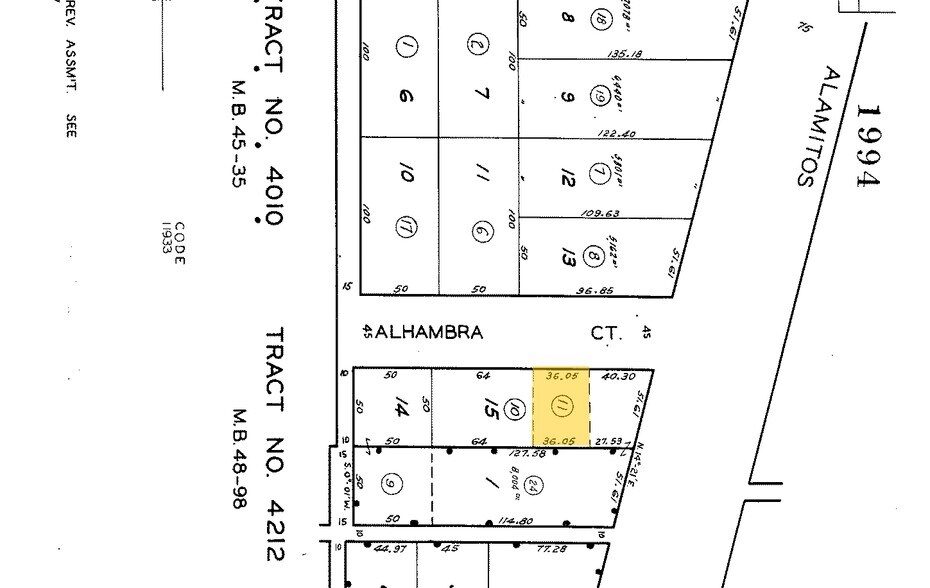 1136 E Alhambra Ct, Long Beach, CA à vendre - Plan cadastral – Image 3 sur 3