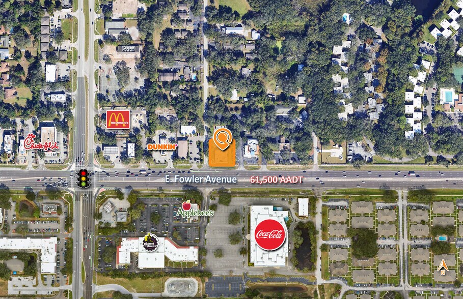 5880 E Fowler Ave, Tampa, FL à vendre - Aérien – Image 2 sur 3