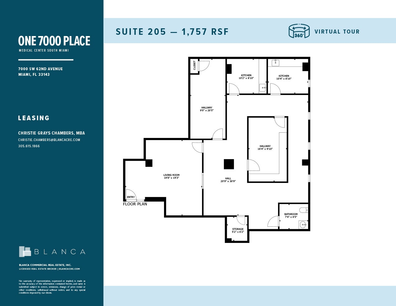 7000 SW 62nd Ave, Miami, FL à louer Plan d’étage– Image 1 sur 1