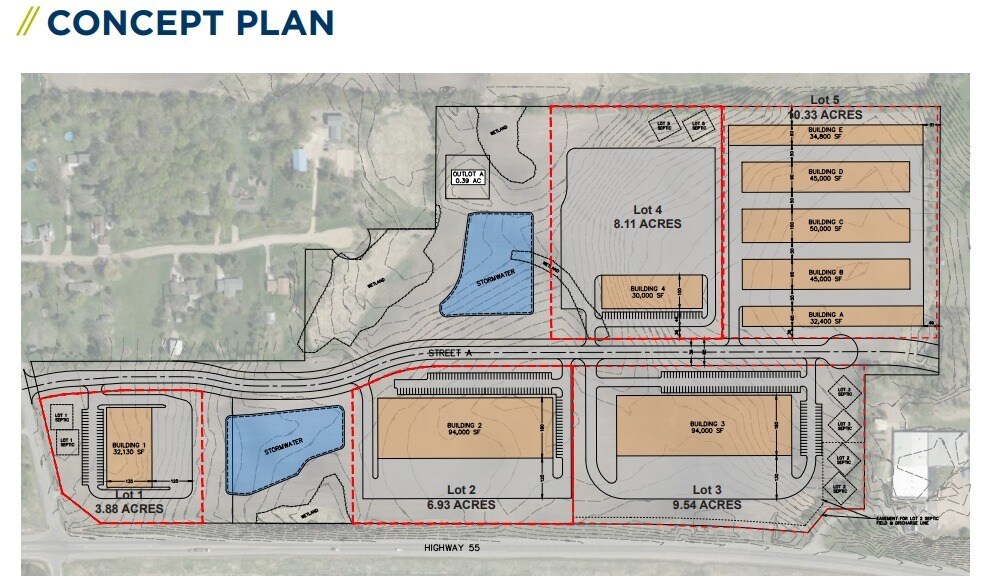 NE Pioneer Trail Highway 55, Corcoran, MN à vendre - Plan de site – Image 2 sur 2
