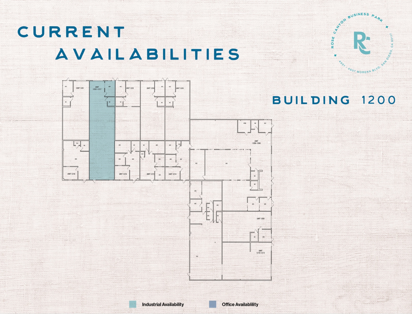 4901-4907 Morena Blvd, San Diego, CA à louer Plan d’étage– Image 1 sur 1
