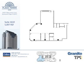 6400 S Fiddlers Green Cir, Greenwood Village, CO à louer Plan d’étage– Image 2 sur 2