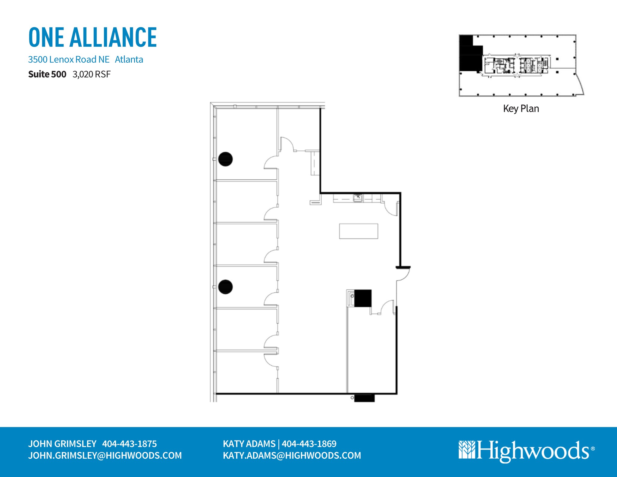 3500 Lenox Rd NE, Atlanta, GA à louer Plan de site– Image 1 sur 1