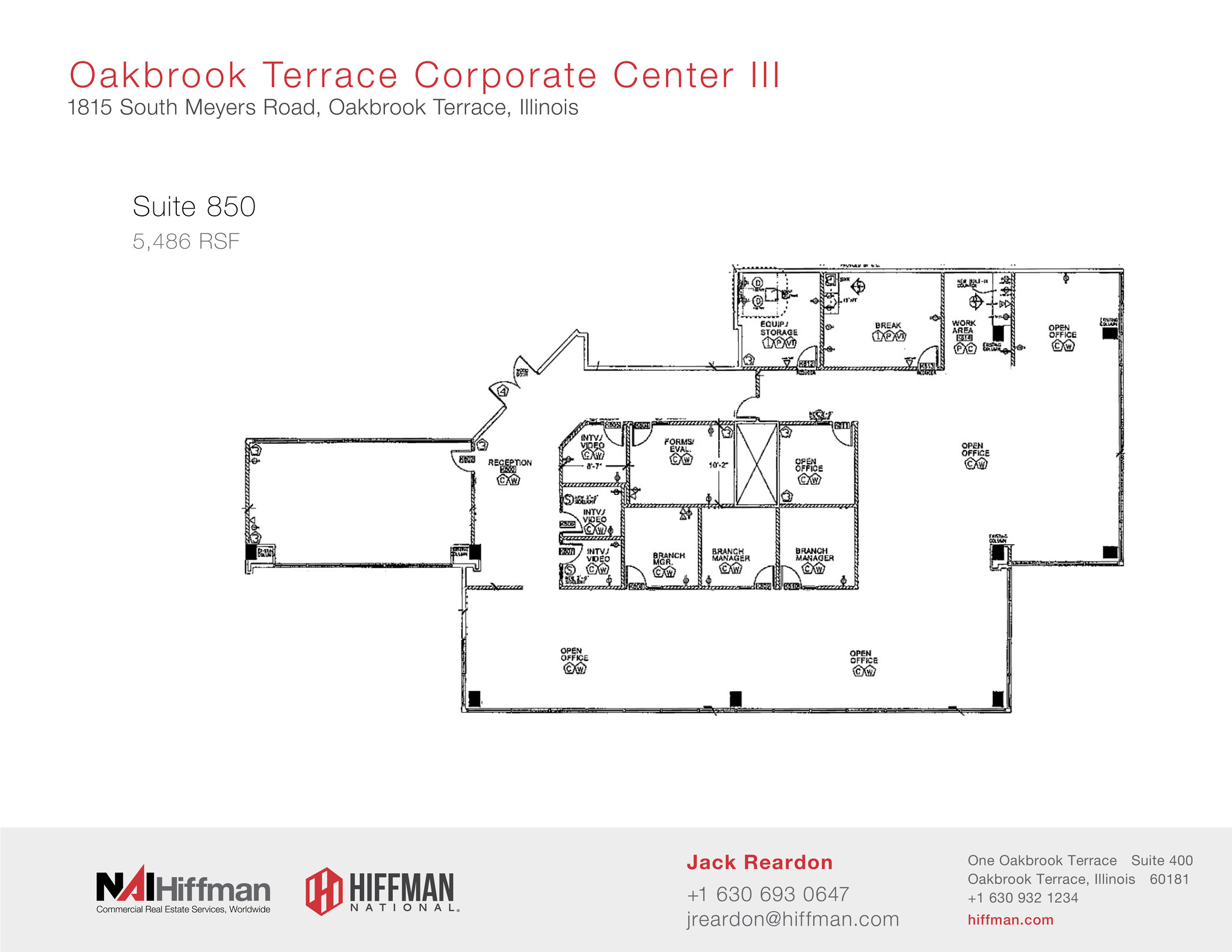 1815 S Meyers Rd, Oakbrook Terrace, IL à louer Plan d’étage– Image 1 sur 1