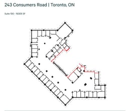 245 Consumers Rd, Toronto, ON à louer Plan d’étage– Image 1 sur 1