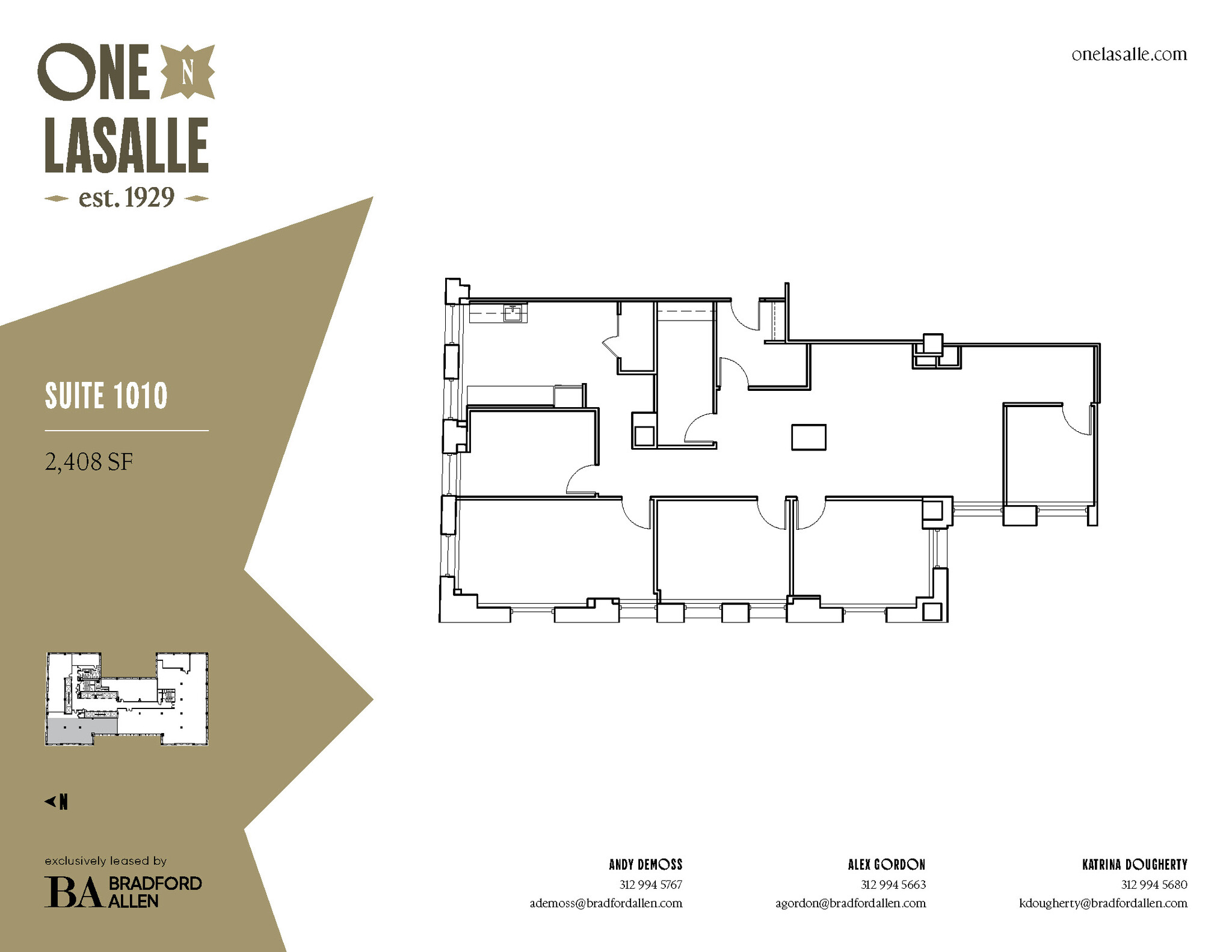 1 N La Salle St, Chicago, IL à louer Plan d’étage– Image 1 sur 3