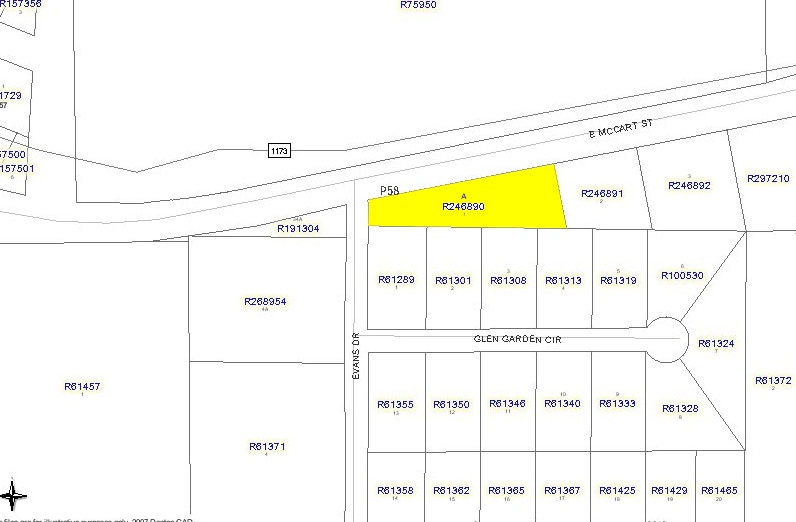 900 E McCart St, Krum, TX à louer - Plan cadastral – Image 3 sur 8