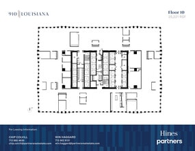 910 Louisiana St, Houston, TX à louer Plan d’étage– Image 1 sur 1