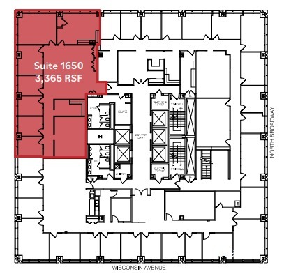 250 E Wisconsin Ave, Milwaukee, WI à louer Plan d’étage– Image 1 sur 1