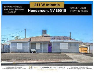 Plus de détails pour 211 W Atlantic Ave, Henderson, NV - Bureau à vendre