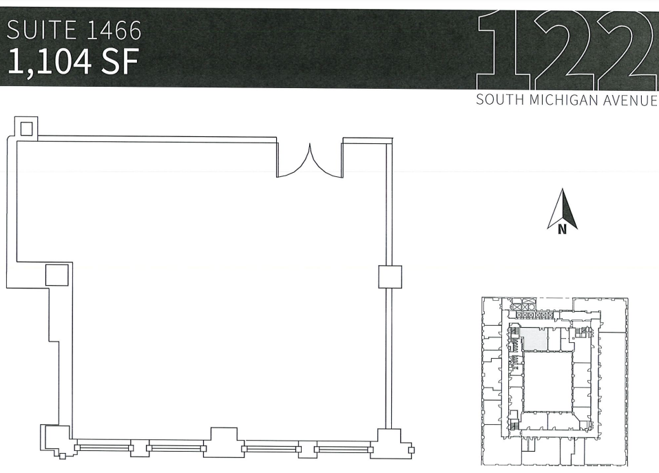 122 S Michigan Ave, Chicago, IL à louer Plan d’étage– Image 1 sur 1