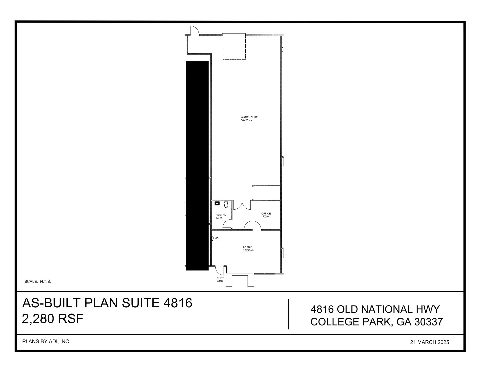 4810-4820 Old National Hwy, Atlanta, GA à louer Plan de site– Image 1 sur 1