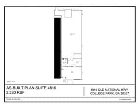 4810-4820 Old National Hwy, Atlanta, GA à louer Plan de site– Image 1 sur 1