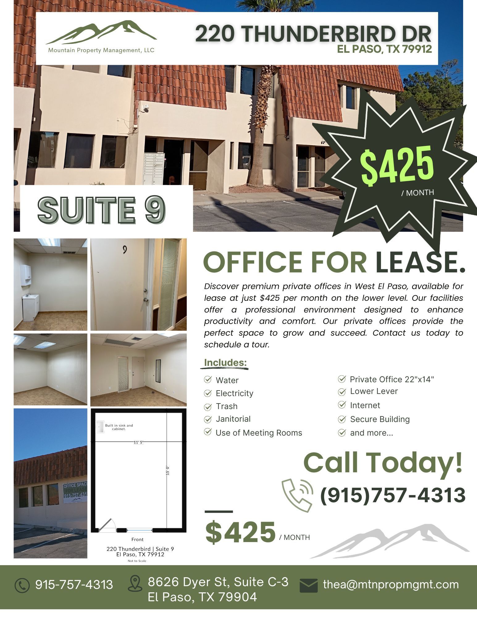 220 Thunderbird Dr, El Paso, TX à louer Autre– Image 1 sur 1