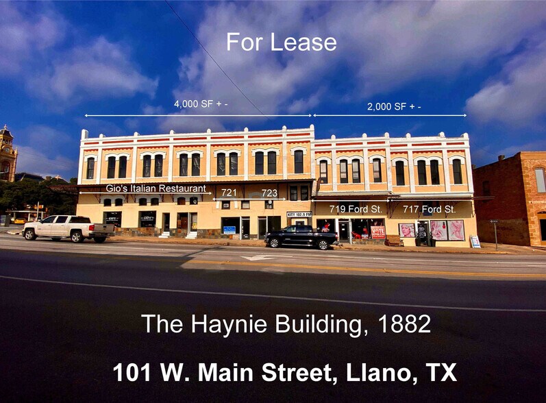 101 W Main St, Llano, TX à louer - Photo de l’immeuble – Image 1 sur 8