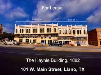 Plus de détails pour 101 W Main St, Llano, TX - Différents types d’espaces à louer