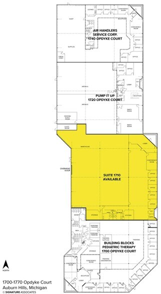 1700-1770 Opdyke Ct, Auburn Hills, MI à louer - Plan d’étage – Image 2 sur 4