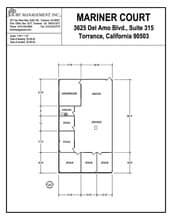 3625 Del Amo Blvd, Torrance, CA à louer Plan d’étage– Image 2 sur 2