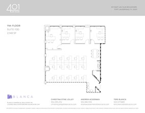 401 E Las Olas Blvd, Fort Lauderdale, FL à louer Plan d’étage– Image 1 sur 1