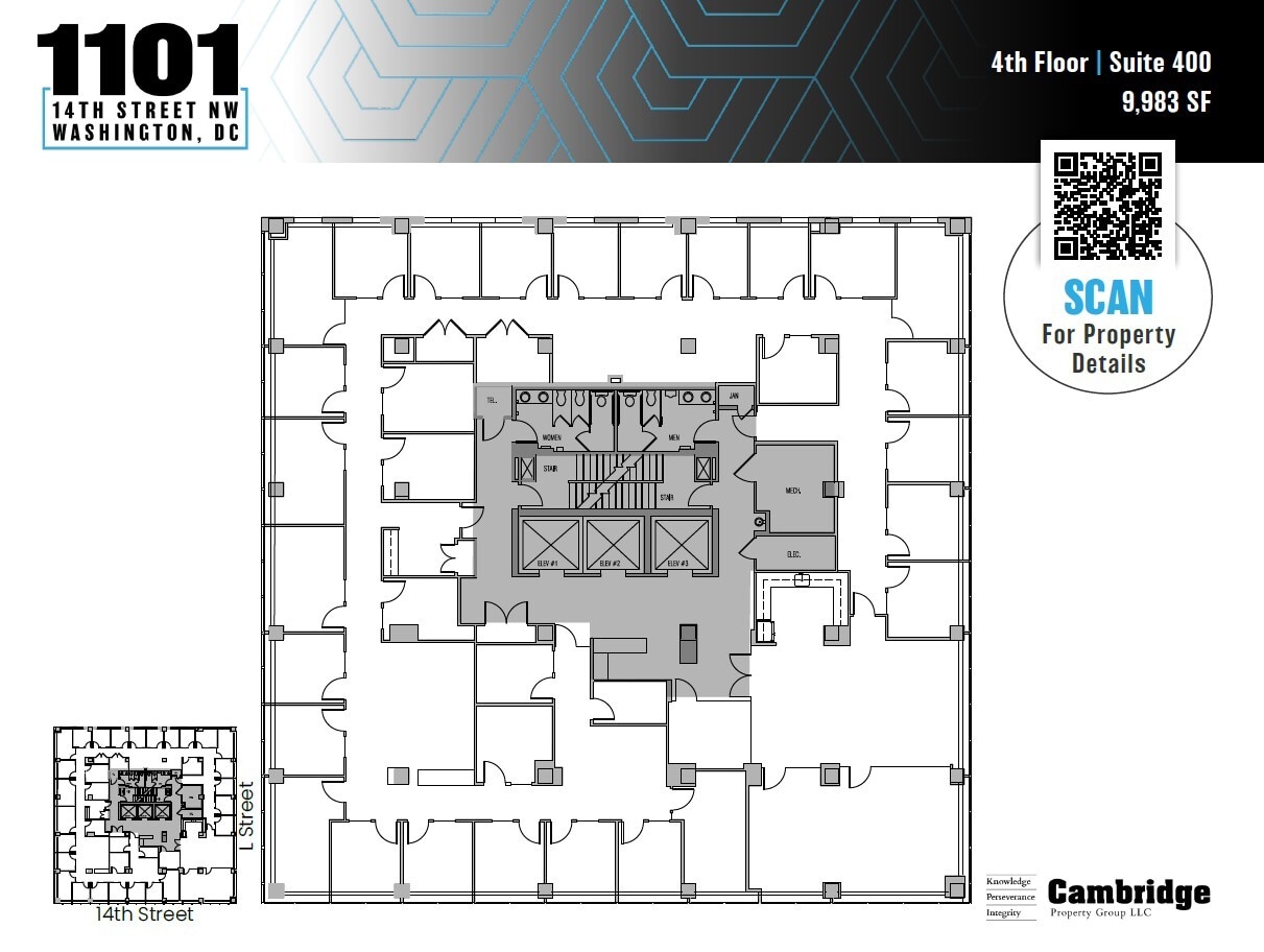 1101 14th St NW, Washington, DC à louer Plan d’étage– Image 1 sur 1