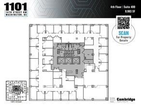 1101 14th St NW, Washington, DC à louer Plan d’étage– Image 1 sur 1