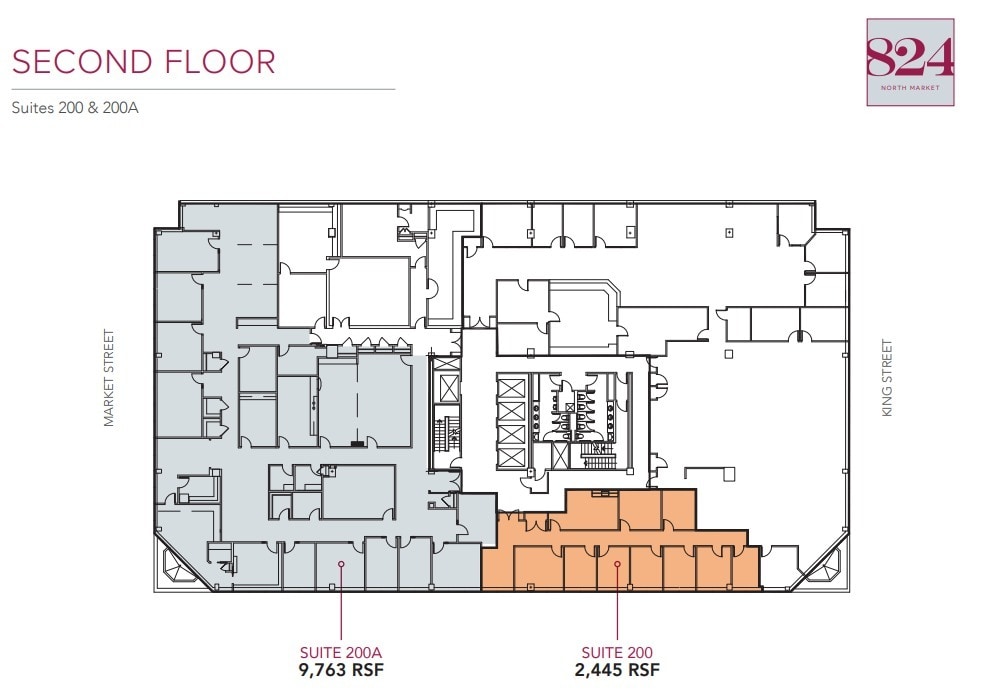 824 N Market St, Wilmington, DE à louer Plan d’étage– Image 1 sur 1